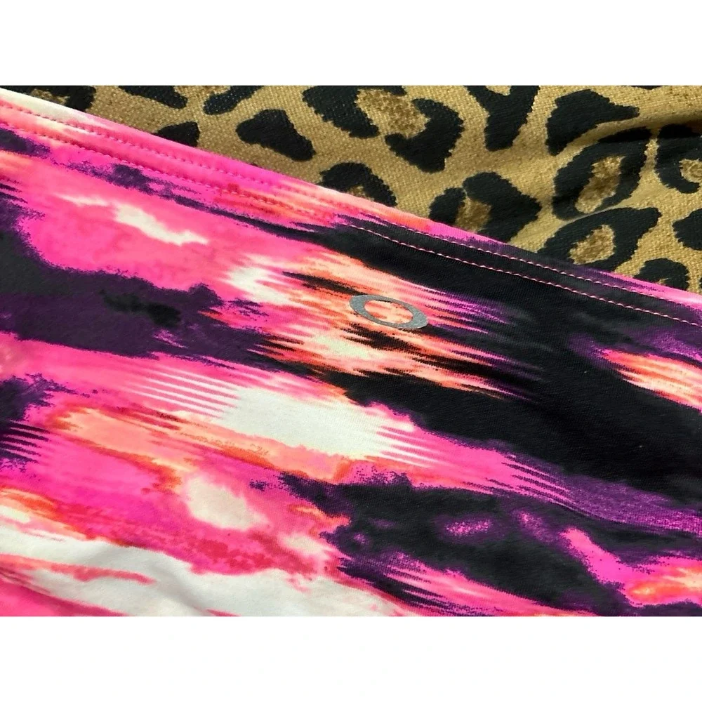 Oakley Pink Ocean Minded Side Tie Bikini Bottoms,‎ Small